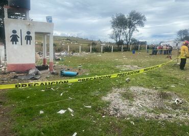 Reportan explosión de polvorín en Almoloya de Juárez; hay 3 mujeres lesionadas