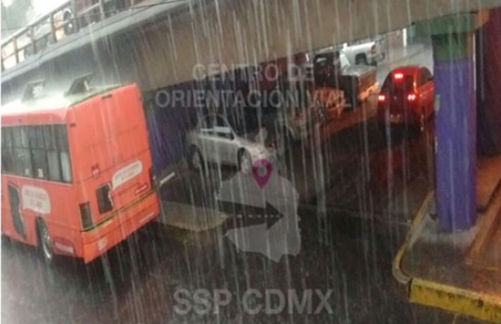 Llueve en centro y oriente de la CDMX