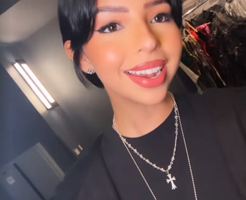 Ángela Aguilar en los camerinos del Crypto.com Arena en Los Ángeles.
Foto: Instagram