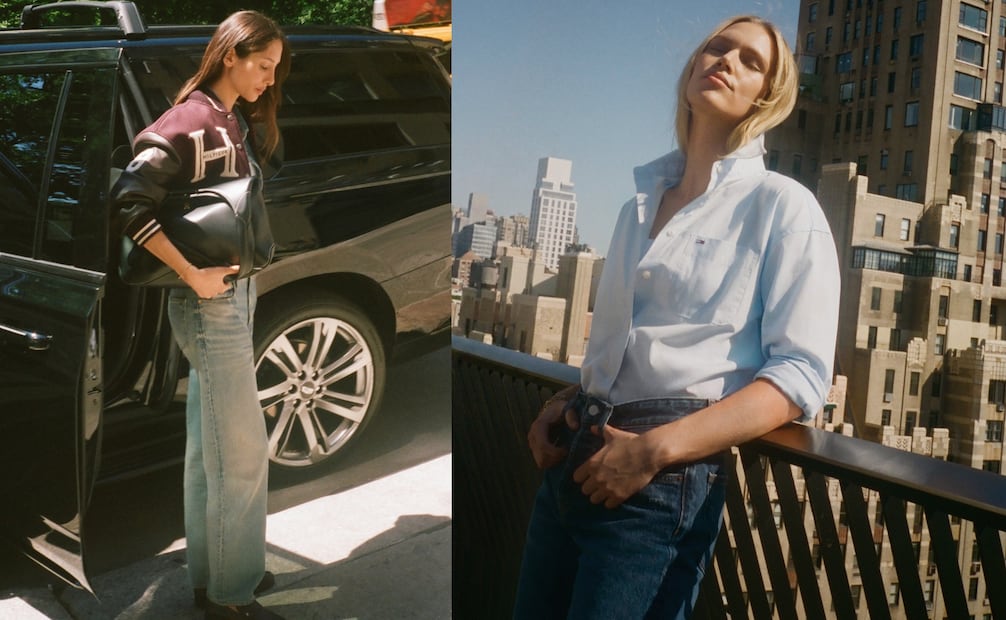 Tommy Hilfiger presenta jeans con cortes noventeros en esta colección. Foto: Cortesía Tommy Hilfiger