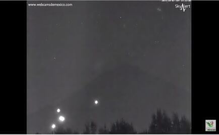 Mystery lights filmed over the Popocatépetl volcano