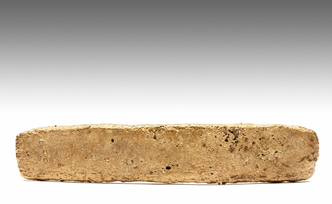 The gold bar is 500 years old - Photo: Taken from INAH's website