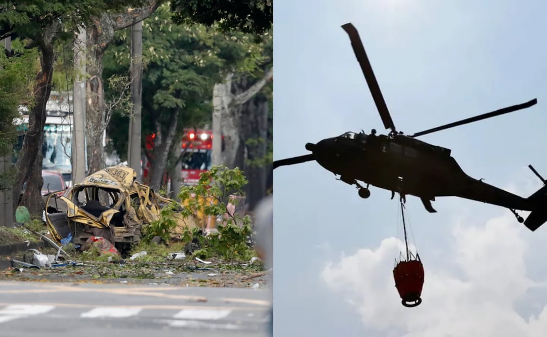 Colombia sufre dos atentados este jueves 21 de agosto. (21/08/25) Fotos: Efe y Archivo