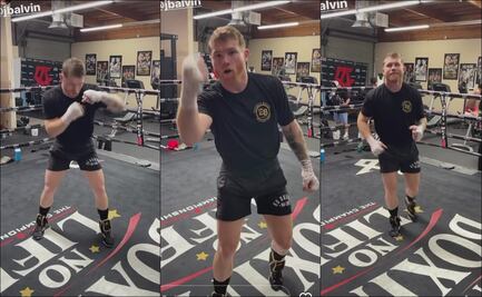 Canelo Álvarez pausa su entrenamiento para bailar con una canción de J Balvin sobre el ring