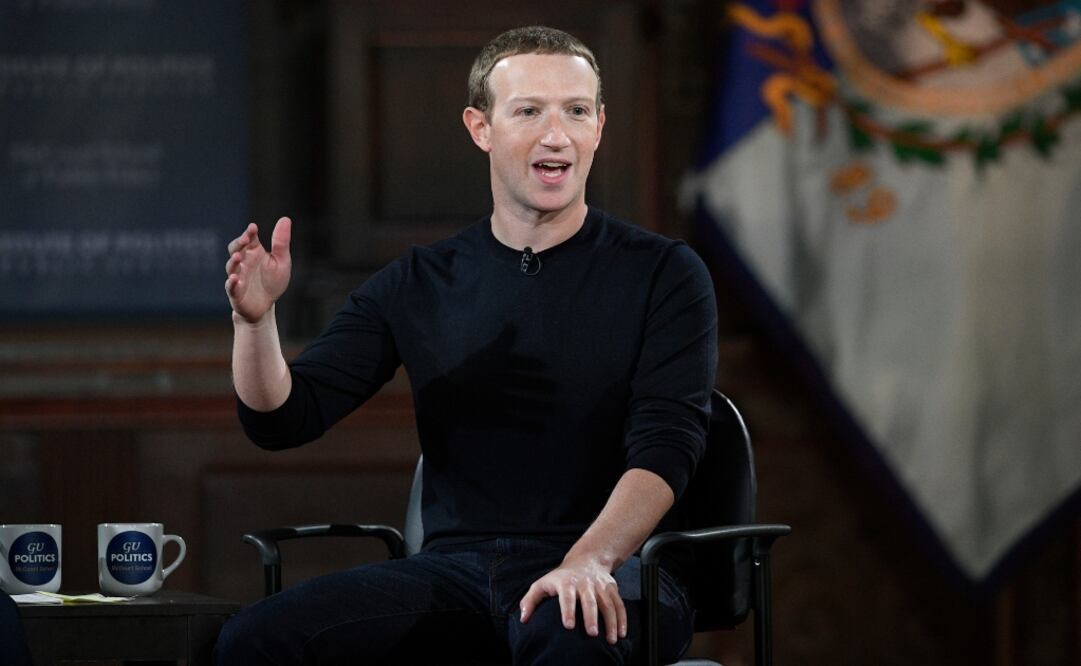Mark Zuckerberg dio una conferencia en la Universidad de Georgetown. Imagen AP