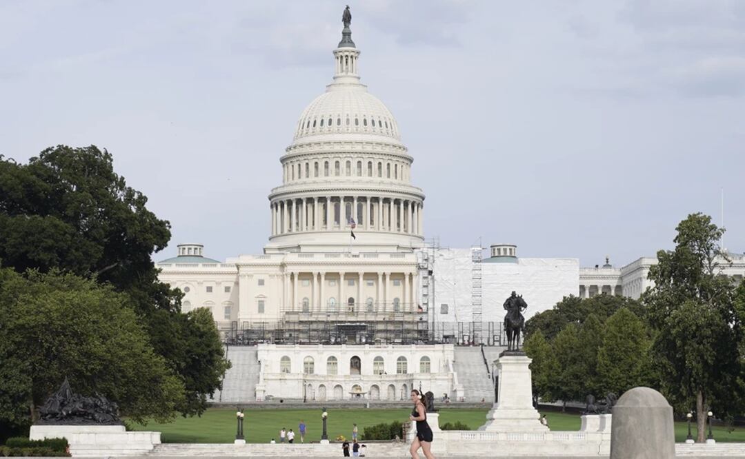 Vista del Capitolio, Washington, 30 de agosto de 2023. Foto: AP