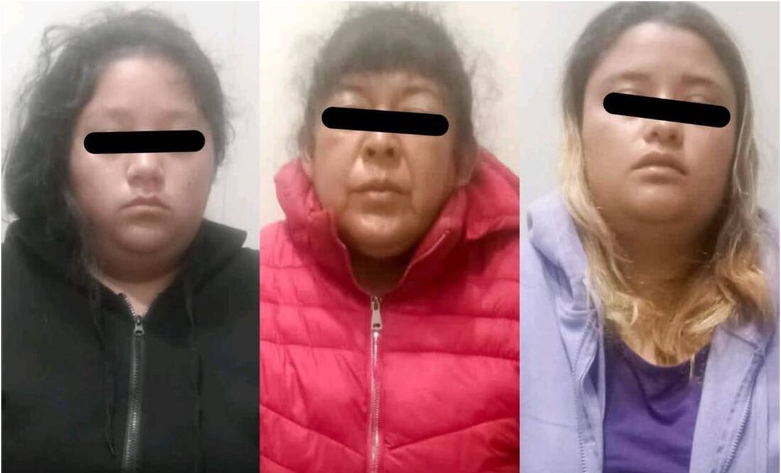 Narcomenudistas detenidas en Ecatepec. Foto: Especial