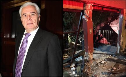 Persona ebria destruye fachada de la casa de Enrique Guzmán