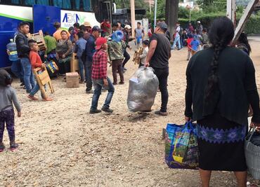 Desplazados inician caravana de “pies cansados” en Chiapas