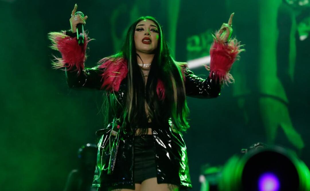 La cantante e influencer se presentó en el segundo día de actividades del Flow Fest. Foto: Diego Simón Sánchez/ EL UNIVERSAL