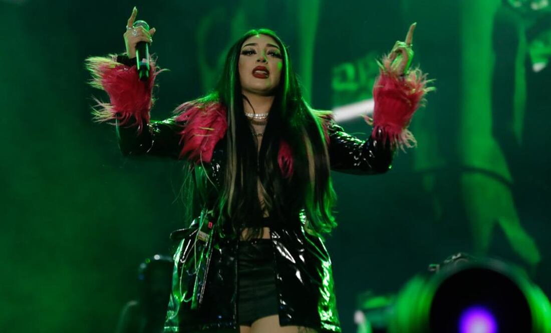 La cantante e influencer se presentó en el segundo día de actividades del Flow Fest. Foto: Diego Simón Sánchez/ EL UNIVERSAL