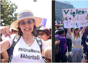 Mónica Garza y Camila Sodi se unen a la marcha y exigen alto a feminicidios
