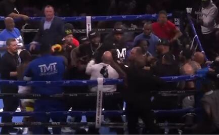 VIDEO: ¡Batalla campal! El rival de Floyd Mayweather quiso pelear sucio y el combate se salió de control