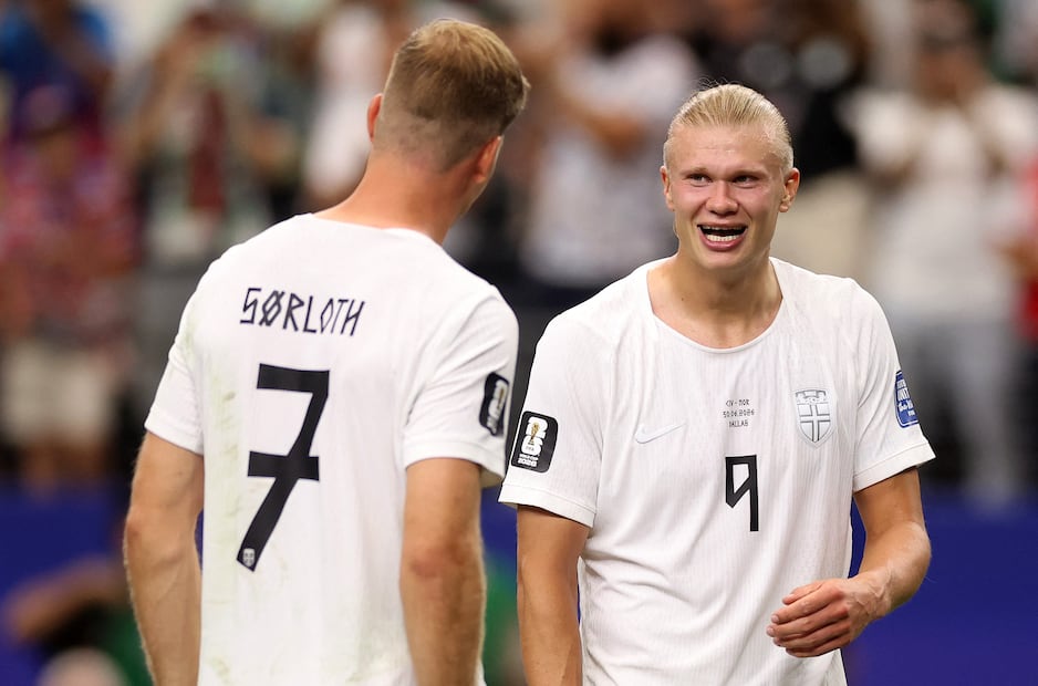 Erling Haaland con la selección de Noruega, durante el Mundial de 2026 - Foto: AFP