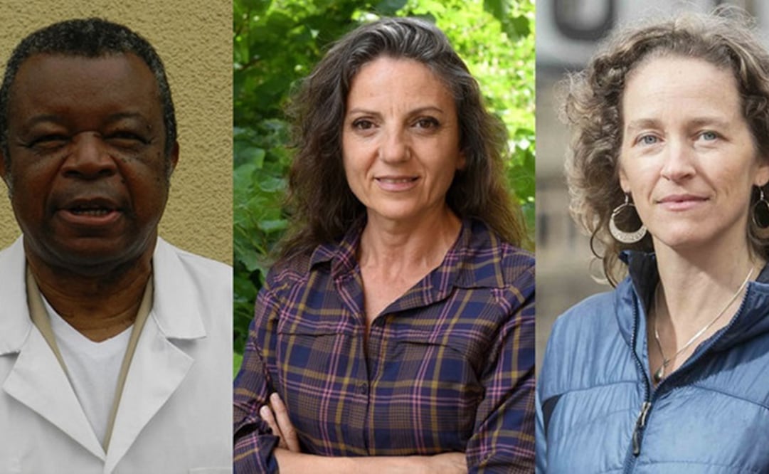  Jean-Jacques Muyembe-Tamfum, Sandra Díaz y Julia Olson son tres de los cinco científicos destacados en esta lista. Foto: The Royal Society, CONICET, Our Children´s Trust