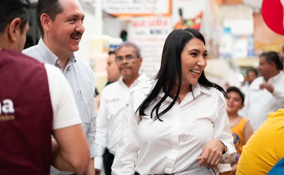 Gisela Gaytán, candidata a la alcaldía de Celaya, Guanajuato, en su primer día de campaña / Foto: Facebook