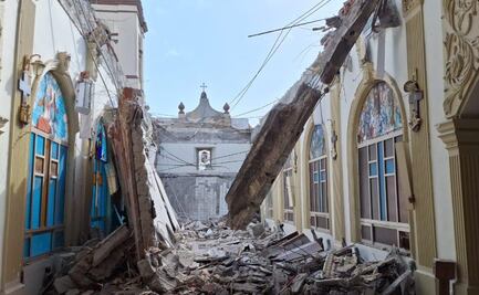 Colapsa techo de iglesia de 300 años en Cerralvo, Nuevo León; expertos analizarán estructura