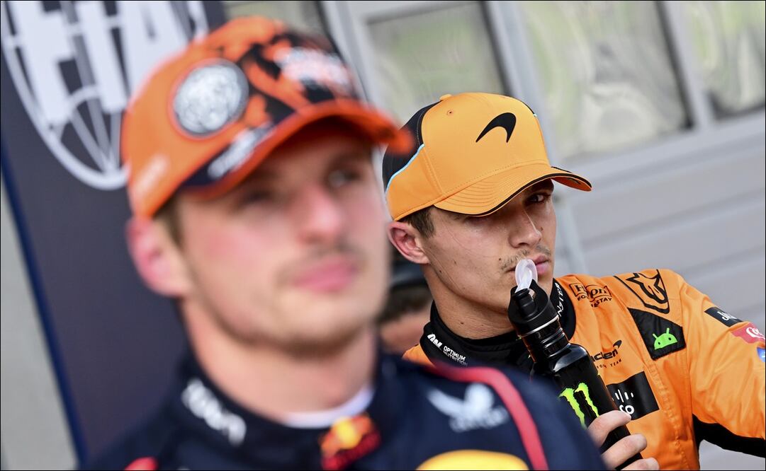 Lando Norris y Max Verstappen en el GP de Austria 2024 - Foto: AP