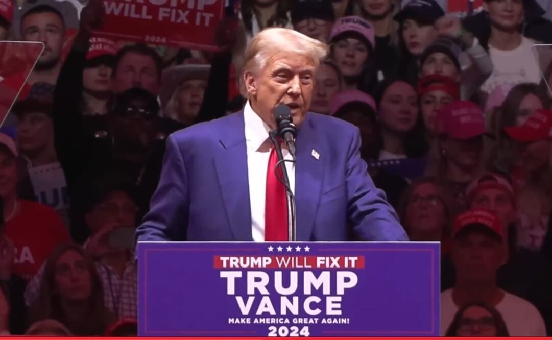 El candidato presidencial garantizó "acelerar las expulsiones del Tren de Aragua y de pandillas salvajes como la MS-13". Foto: X @realDonaldTrump