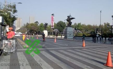 Cierran diversas vialidades de CDMX por paseo ciclista