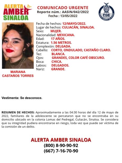 Activan la alerta Amber por la desaparición de 4 menores en Sinaloa