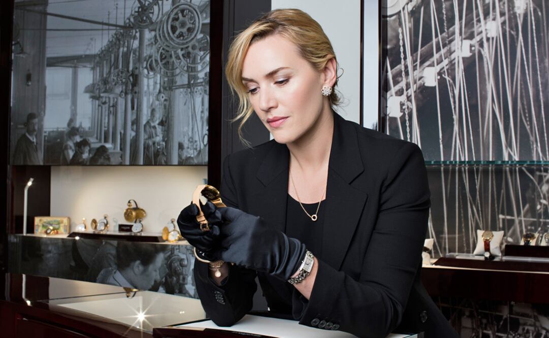 La actriz británica Kate Winslet, embajadora de la Elegancia de Longines, visitó por primera vez la sede central de la firma relojera en Saint-Imier