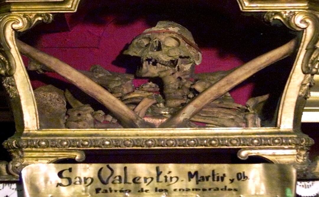 The remains of Saint Valentine at San Anton's church in central Madrid – Photo: Andrea Comas/ REUTERS