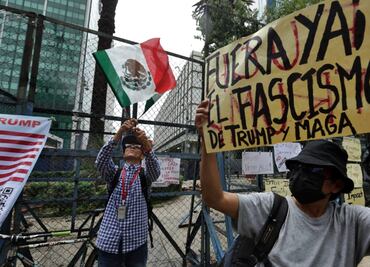 “No Kings!”; extranjeros protestan contra política migratoria de Trump