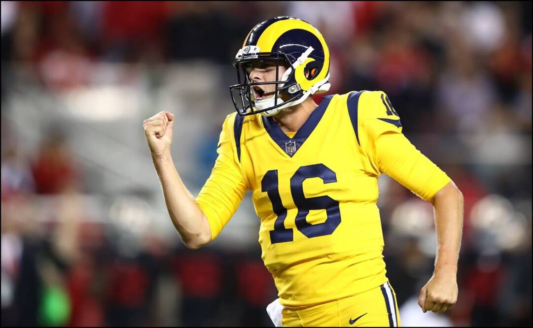 AFP. Jared Goff lanzó para 292 yardas y tres anotaciones