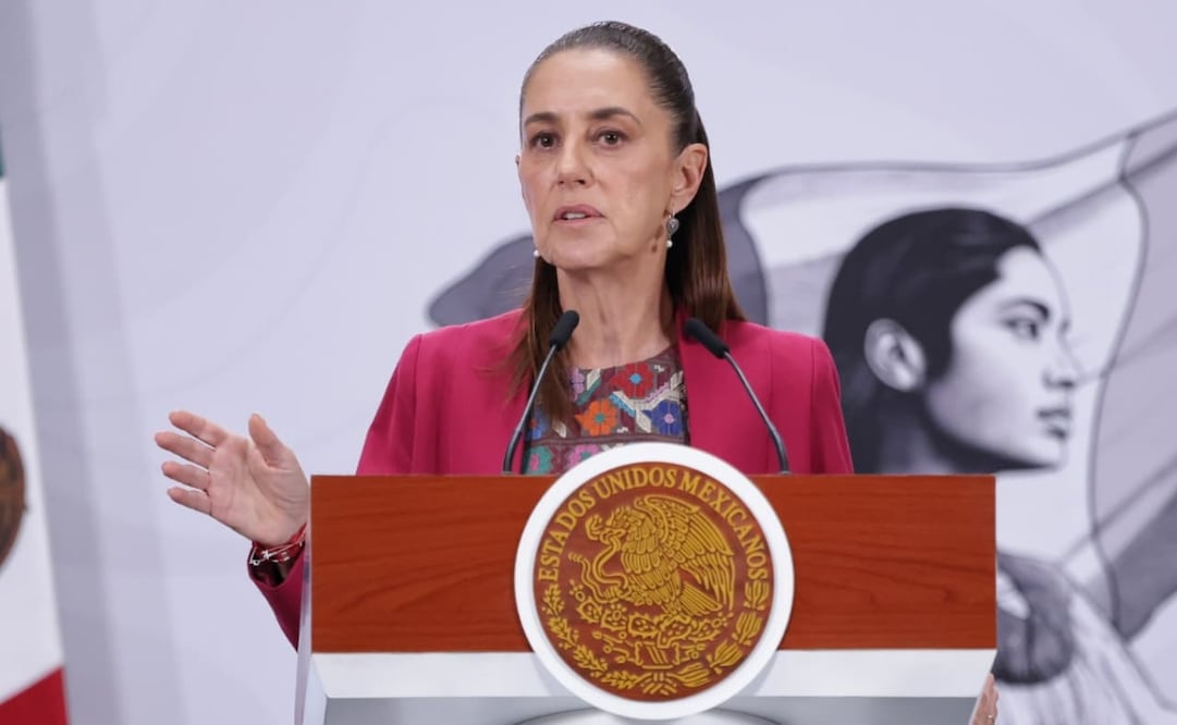 Claudia Sheinbaum Pardo en su conferencia matutina en Palacio Nacional el 13 de mayo de 2026. Foto: Fernanda Rojas / EL UNIVERSAL