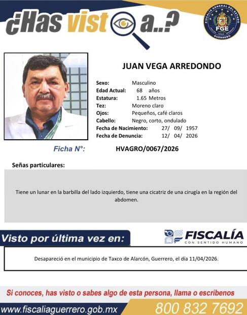 Juan Vega Arredondo. Foto: Fiscalía