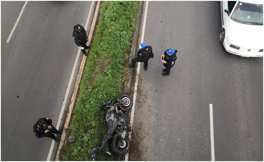 Accidente de moto. Foto: Especial