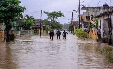 Reportan inundaciones en 5 municipios de Veracruz 