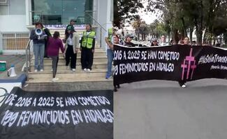En marco del 8M, marchan en Pachuca por persistencia de violencia de género; denuncian 199 feminicidios en Hidalgo en la última década