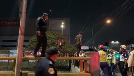 Policía cuenta cómo salvó a joven del suicidio en puente de GAM; le dicen "El Apóstol"