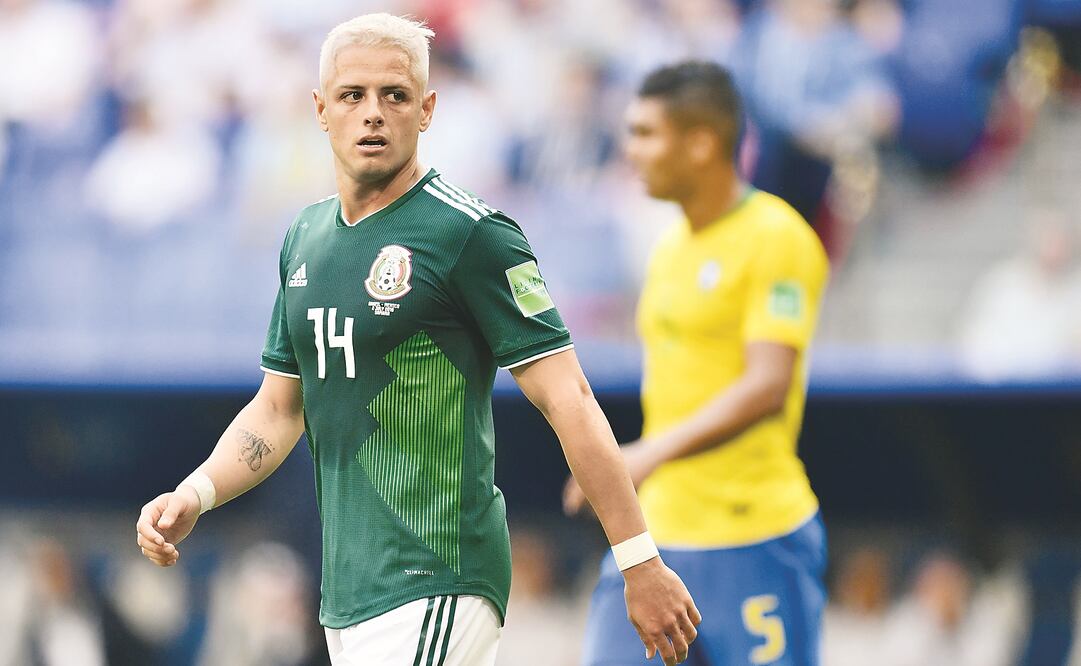 Javier Hernández se marchó de Rusia con sólo un gol. (AFP)