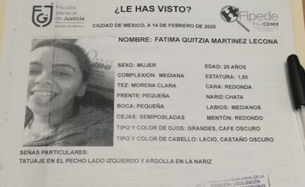 Hallan con vida a Fátima, estudiante de la Facultad de Derecho de la UNAM