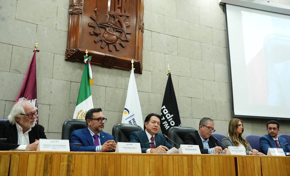 Mario Delgado, titular de la SEP, encabeza la inauguración de la XXXVIII Asamblea General Ordinaria de la Red Nacional de Medios Públicos (RED México) este 14 de noviembre del 2024. Foto: Especial
