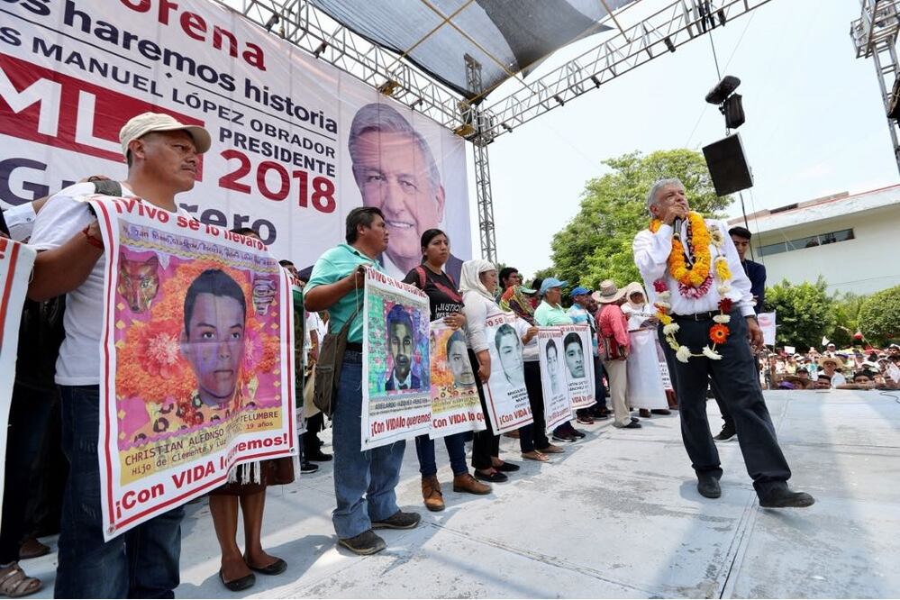 Andrés Manuel López Obrador realizó un mitín en Iguala, Guerrero. Foto: Valente Rosas