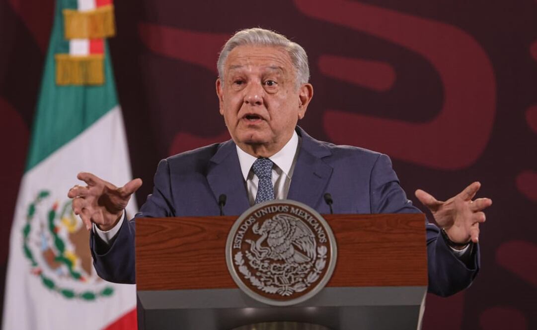 López Obrador en su conferencia del 14 de febrero. Foto: Gabriel Pano / EL UNIVERSAL