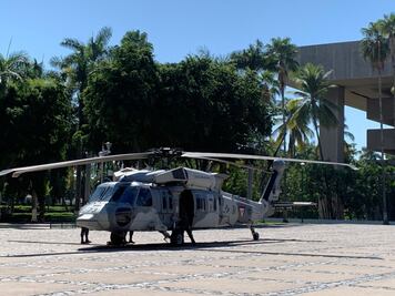 “La Gran Fuerza de México” en Culiacán; alistan exposición militar en Palacio de Gobierno en medio de la ola de violencia 