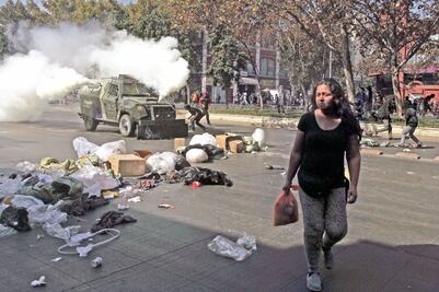 Piñera enfrenta su primera gran protesta de jóvenes