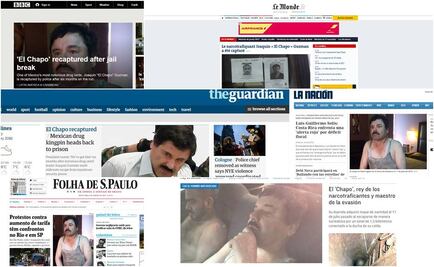 "El Chapo", noticia del día en la prensa extranjera
