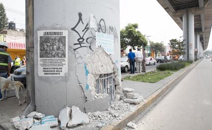 Vecinos temen colapso de Línea 12 del Metro por sismo