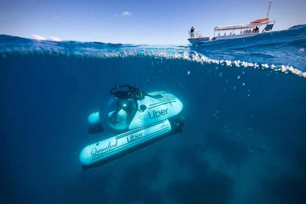 El nuevo submarino de Uber ofrecerá viajes hasta el 18 de junio. (Foto: Cortesía Uber)