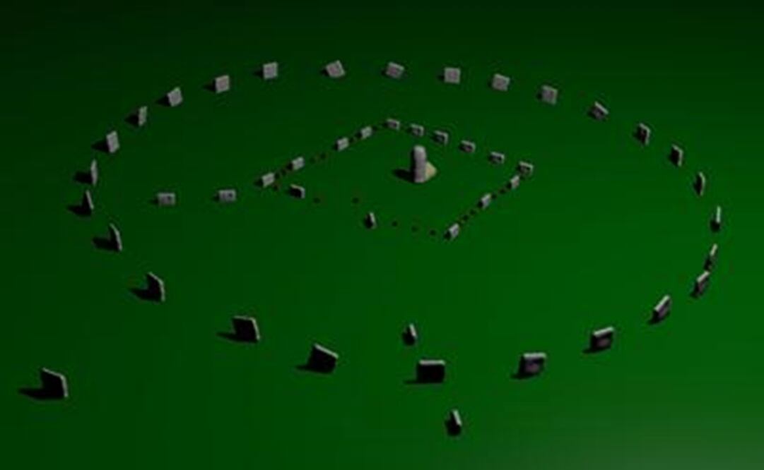 Modelo informático del hallazgo en Avebury. Foto: southampton.ac.uk