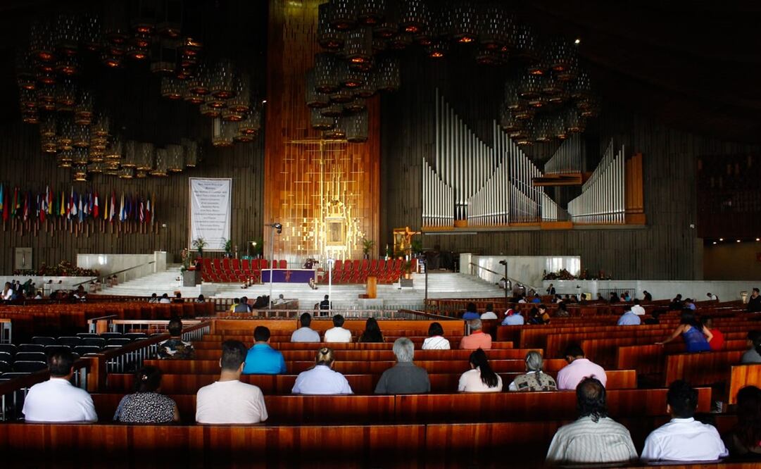 Las misas dominicales de las 12:00 horas en la Basílica de Guadalupe podrán seguirse a través de las páginas de Facebook. Foto: Karina Contreras / EL UNIVERSAL