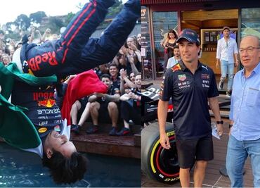 F1: De la vez que Checo Pérez y Felipe Calderón festejaron en una alberca después del Gran Premio de Mónaco