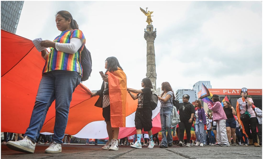Cuarta edición de la "Marcha Lencha" en la CDMX. Foto: Gabriel Pano / EL UNIVERSAL
