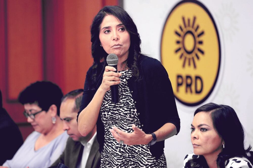 La presidenta nacional del PRD, Alejandra Barrales Magdaleno, se reunió con líderes de 30 agrupaciones políticas nacionales (JUAN CARLOS REYES. EL UNIVERSAL)